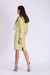 Lime Short Classic Buckle Jacket