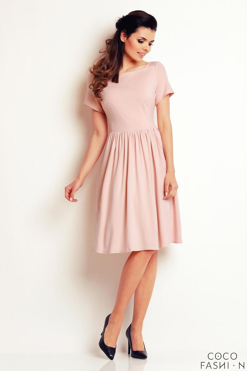 pink dress with sleeves