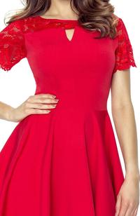 Red Coctail Dress with Lace