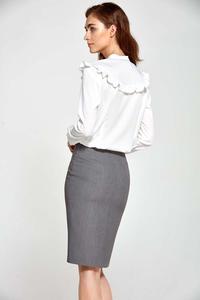 Grey Classic Pencil Skirt