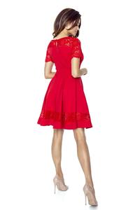 Red Coctail Dress with Lace