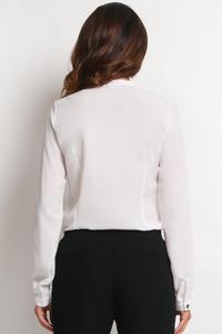 Ecru Ladies Shirt with Chest Pockets