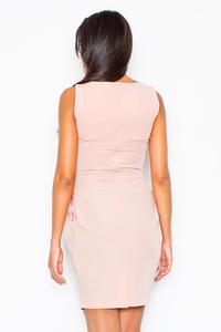 Pink Sleeveless Coctail Chic Dress