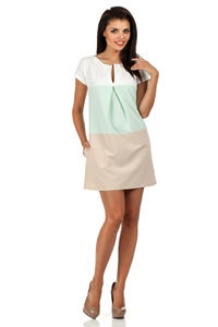 Green Mint Modesty Casual Mini Dress