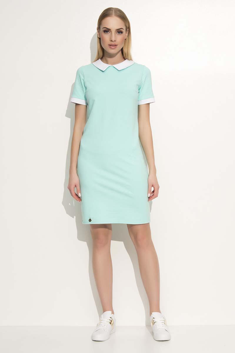 white and mint dress